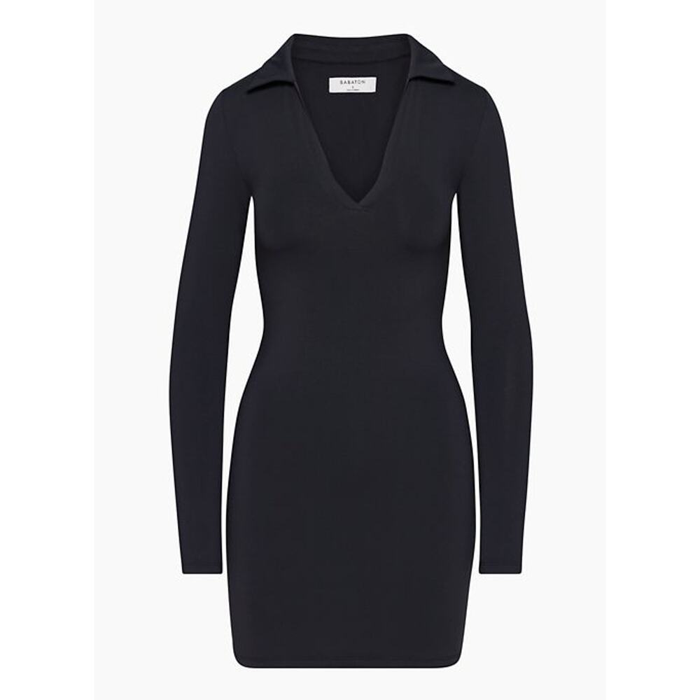 Babaton 'Larchmont' Black Satin Dress Size M